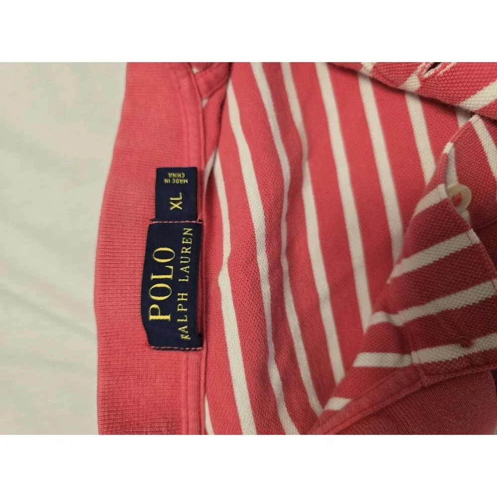 Polo‎ Ralph Lauren Polo Shirt Mens XL Striped Classic Pony Casual Rugby Preppy